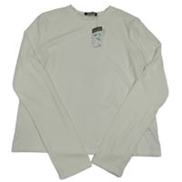 Nové - Smetanové žebrované triko Primark