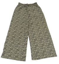 Béžovo-čierne vzorované palazzo nohavice Primark