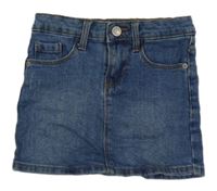 Modrá rifľová sukňa Kiabi