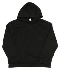 Čierna mikina s kapucňou Shein