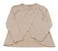 Ružové úpletové tričko