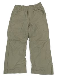 Pískové šusťákové podšité kalhoty C&A