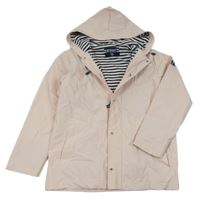 Svetloružová nepromokavá jarná bunda s kapucňou