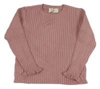 Staroružový rebrovaný sveter H&M