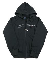 Čierna prepínaci mikina s kapucí Tommy Hilfiger