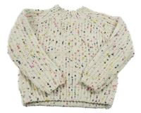 Krémový melírovaný sveter M&S