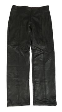 Čierne koženkové legíny Zara