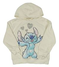 Smotanová mikina so Stitchem a kapucňou Primark