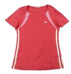 Růžové sportovní funkční tričko s logem Adidas