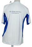 Pánske bielo-modré športové tričko s nápisom zn. James Nicholson