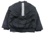 Černá šusťáková zimní bunda s logem zn. Adidas