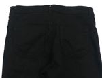 Čierne plátenné skinny nohavice s flitrami zn. H&M