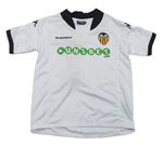Bílo-černý funkční fotbalový dres Valencia Kappa