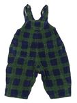 Tmavmodro-zelené kockované na traké nohavice zn. Mothercare