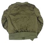 Khaki šušťáková zateplená bomber bunda zn. H&M