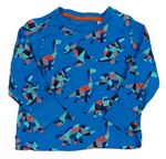 Modré pyžamové triko s dinosaury C&A