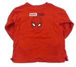 Červené tričko s překlápěcími flitre s pavoukem - Spider-man zn. MARVEL