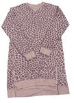 Růžové teplákové šaty s leopardím vzorem M&Co.