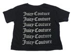 Čierne crop tričko s logom zn. Juicy Couture