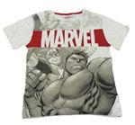 Bílo-šedé tričko s Marvel Marvel