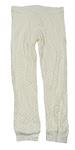 Bílo-zlaté puntíkaté pyžamové kalhoty H&M