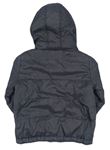 Sivo-čierna šušťáková prechodná bunda s kapucňou zn. M&Co.