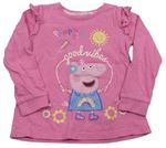 Růžové triko s Peppa Pig Mothercare