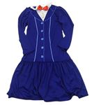 Kostým - Tmavomodré šaty s motýlkem - Mary Poppins Rubie´s