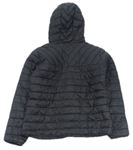 Čierna prešívaná šušťáková zateplená bunda s kapucňou zn. New Look