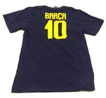 Tmavomodré tričko s nášivkou FCB 