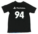 Čierno-fialové športové tričko s logem -PlayStation zn. H&M
