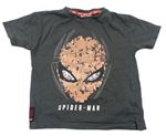Tmavošedé tričko se Spider-manem MARVEL