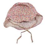 Růžová puntíkatá letní kšiltovka se srdíčky Pusblu