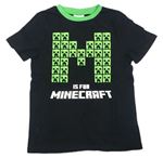 Černé tričko Minecraft George