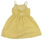 Žlté bodkovaná é plátenné šaty zn. Primark