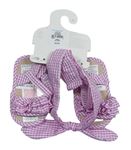 2set - Růžovo-bílé kostkované sandálky + čelenka Primark, vel. 18