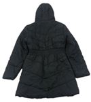 Čierny šušťákový zimný kabát s kapucňou zn. Debenhams