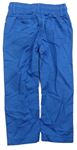 Modré plátenné nohavice zn. C&A
