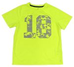 Neonově žluté sportovní tričko s číslem H&M
