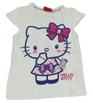 Bílé tričko s Hello Kitty 