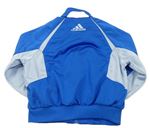 Modro-svetlomodrá športová prepínaci mikina s logom zn. Adidas