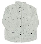 Bílá košile s hvězdami 
