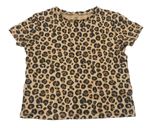 Hnědé tričko s leopardím vzorem H&M