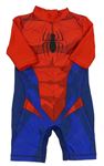 Tmavomodro-červený UV overal se Spider-manem Marvel