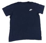 Tmavomodré tričko s logem Nike 