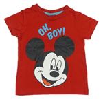 Červené tričko s Mickeym