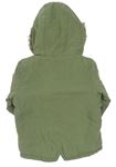 Zelená šušťáková zimná bunda s kapucňou zn. George