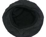 Čierny pletený baretka