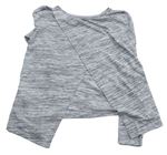 Sivé melírované crop tričko s nápisom zn. H&M