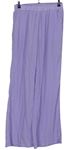Dámské lila vzorované palazzo kalhoty Shein 